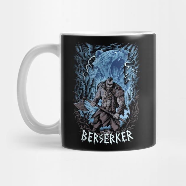 Viking Berserker Bear Warrior Norse Pagan by Blue Pagan